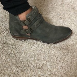 Free people leather bootie